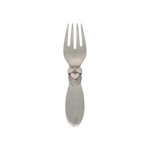 Georg Jensen Denmark Cactus Sterling Silver Baby Fork w/Mono #19469